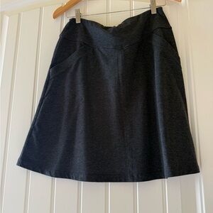 Prana Dark Gray A-Line Skirt